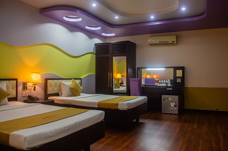 Phòng Deluxe 3 giường đơn rộng rãi sang trọng