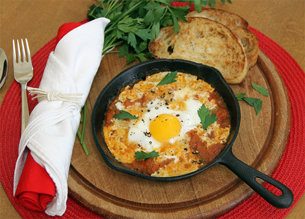 Shakshouka - bữa sáng truyền thống của Israel 